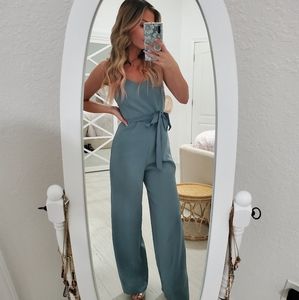 Dusty Teal Jumpsuit